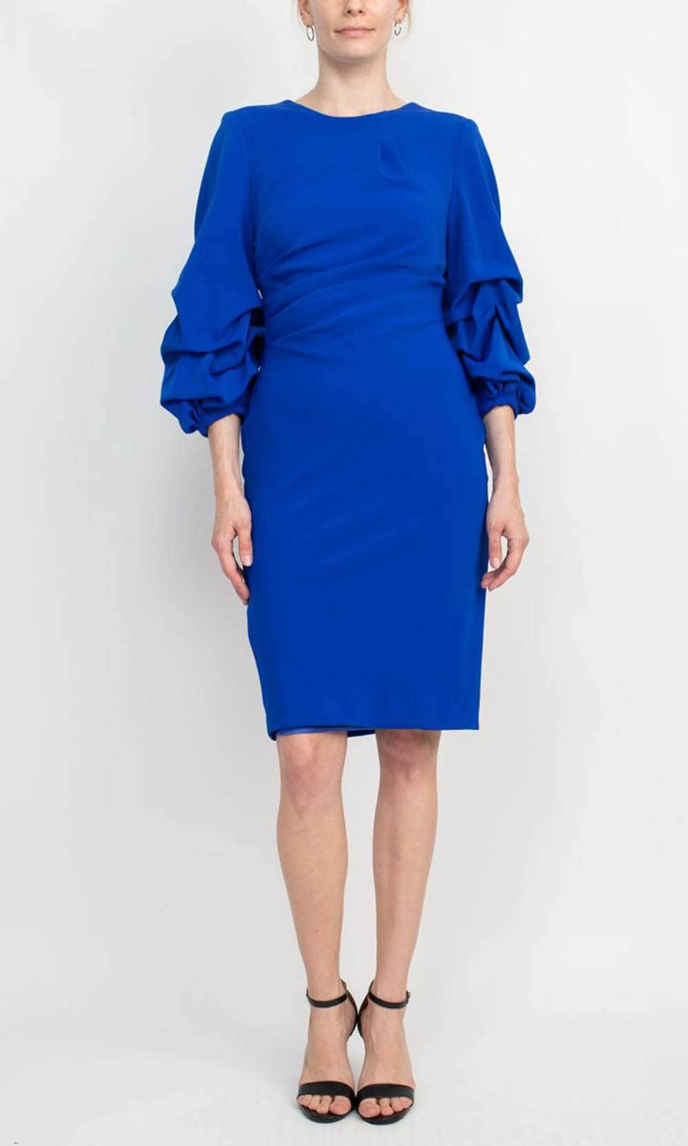 Alberto Makali 18322 - Knee Length Ruffle Sleeve Dress Couture Candy Alberto Makali 18322 - Knee Length Ruffle Sleeve Dress Couture Candy