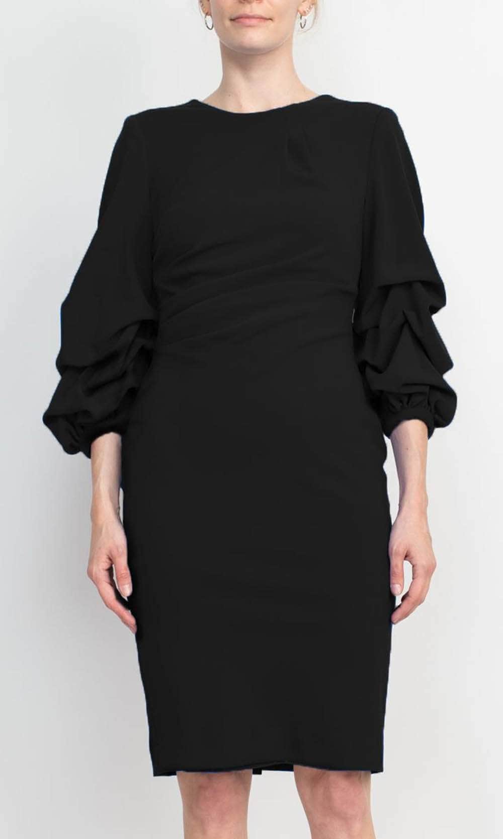 Alberto Makali 18322 Knee Length Ruffle Sleeve Dress Couture Candy Alberto Makali 18322 Knee Length Ruffle Sleeve Dress Couture Candy
