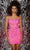 Aleta Couture 1046 - Embellished Sheath Cocktail Dress Cocktail Dresses 000 / Freeze Pink
