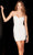 Aleta Couture 1048 - V-Neck Glitters Cocktail Dress Cocktail Dresses