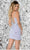 Aleta Couture 1067 - Plunging Motif Cocktail Dress Cocktail Dresses