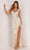 Aleta Couture 1104 - V-Neck Allover Sequin Prom Gown Special Occasion Dress 000 / Ivory