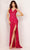 Aleta Couture 1269 - Crisscross Back Embellished Prom Gown Special Occasion Dress 000 / Red/Fuschia