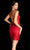 Aleta Couture 477 - Sheath Plunging V-Neck Cocktail Dress Cocktail Dresses