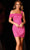Aleta Couture 712 - Sequin Foldover Cocktail Dress Cocktail Dresses 000 / Misty Hyacinth
