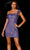 Aleta Couture 712 - Sequin Foldover Cocktail Dress Cocktail Dresses 000 / Sassy Magenta