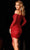 Aleta Couture 713 - Long Sleeve Asymmetrical Cocktail Dress Cocktail Dresses