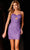 Aleta Couture 760 - Sweetheart Cutout Cocktail Dress Cocktail Dresses 000 / Candy Purple