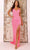 Aleta Couture 808 - Open Back Sequin Embellished Prom Gown Evening Dresses 000 / Freeze Pink