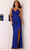Aleta Couture 808 - Open Back Sequin Embellished Prom Gown Evening Dresses 000 / Royal