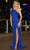 Aleta Couture 908 - One-Sleeve Fitted Bodice Prom Gown Prom Dresses 000 / Royal