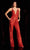 Aleta Couture 972 - Sequin Fitted Jumpsuit Formal Pantsuits 000 / Sunset Orange