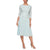 Alex Evenings - 1121796 Scallop Lace Top Tea Length Chiffon Dress Mother of the Bride Dresses 6 / Fresh Mint