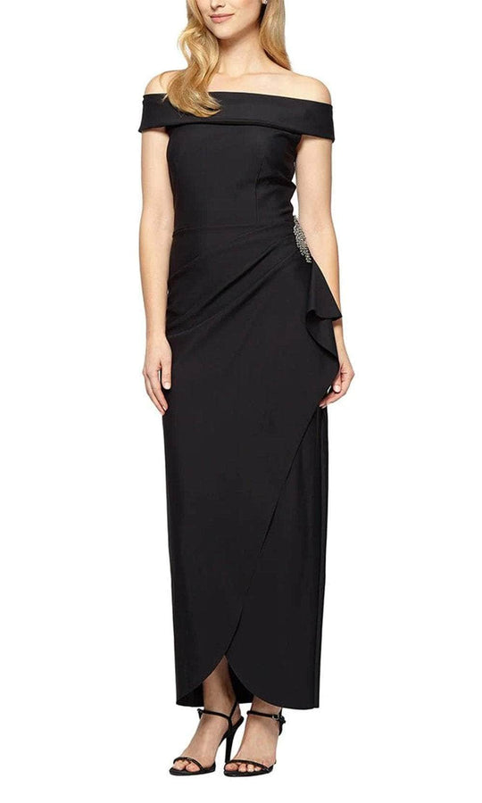 Alex Evenings 134164 - Straight Across Wrap Formal Dress