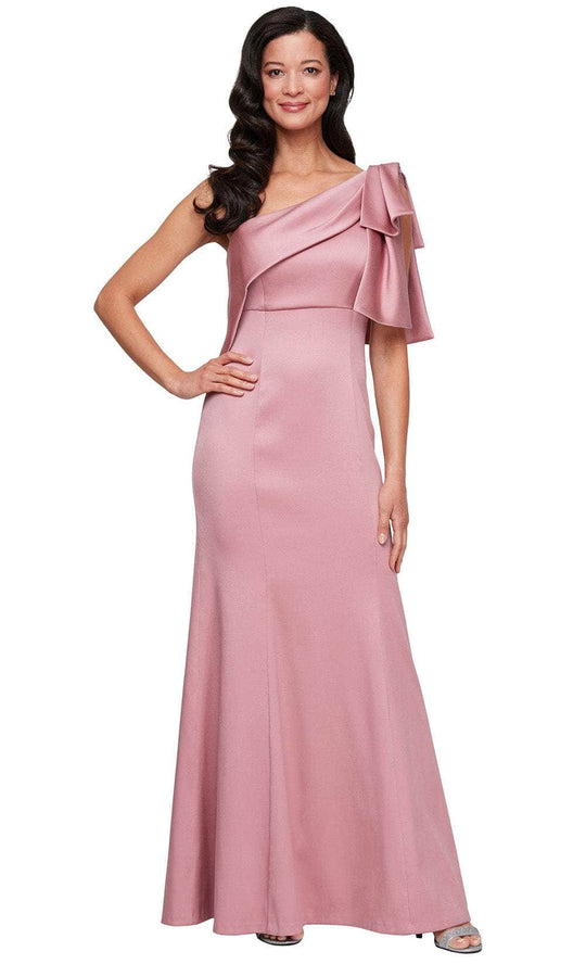 Alex Evenings 8138066 - Bow Accent One Shoulder Gown
