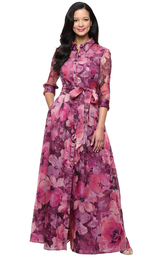 Alex Evenings 8140321 - Floral A-Line Gown