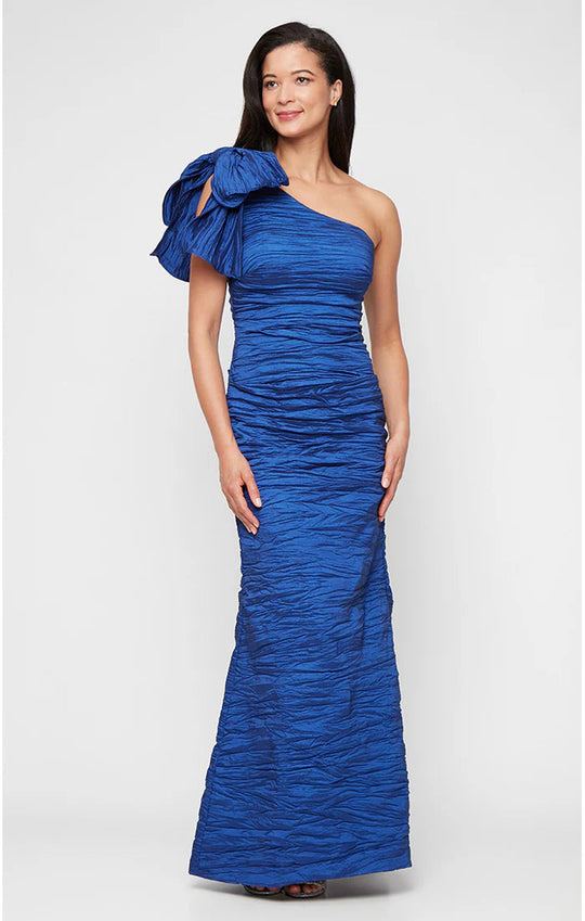 Alex Evenings 8166690 - Oversized Bow One Shoulder Formal Gown