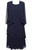 Alex Evenings - 8192005 Chiffon Knee Length 2-Piece Dress Cocktail Dresses 2 / Navy