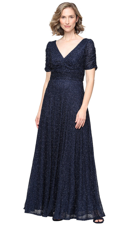 Alex Evenings 81961055 - Glittered V-Back Evening Gown