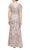 Alex Evenings - 8196611 Flutter Sleeves Sequined Long Gown Mother of the Bride Dresses