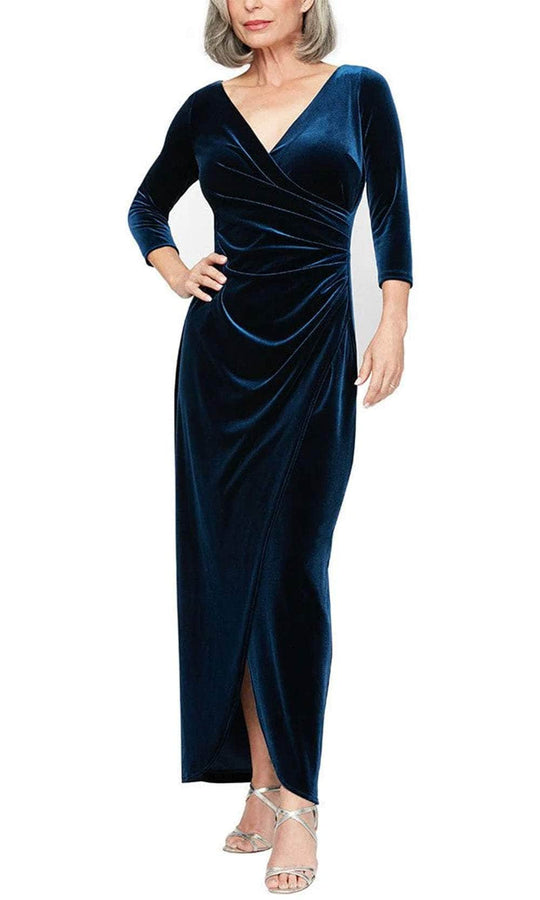 Alex Evenings 82918583 - Tulip Hem Quarter Sleeve Formal Gown