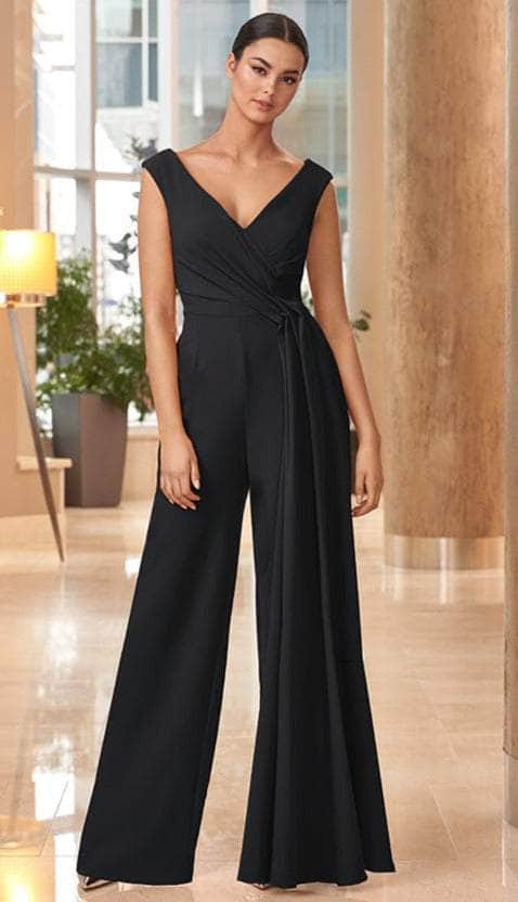 Alexander by Daymor - 1063 Deep V-Neckline Long Jumpsuit – Couture Candy