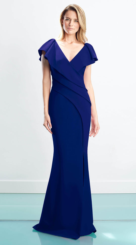 Alexander by Daymor 1456 V-Neck Evening Dress