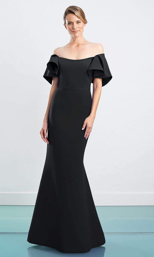 Alexander by Daymor - 1464 Ruffled Off Shoulder Trumpet Dress
