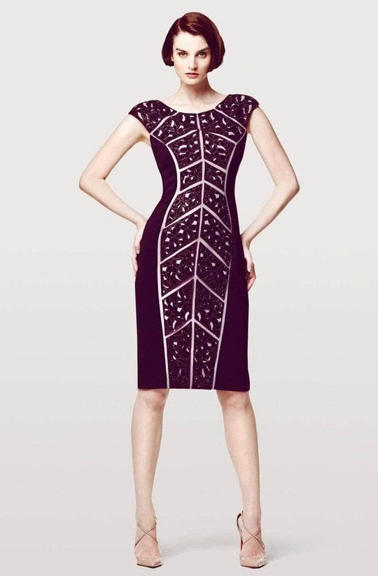 Alexander by Daymor - 157 Sequined Cutout Bodycon Dress