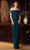 Alexander by Daymor 1575 - Off Shoulder Column Evening Gown Special Occasion Dress 00 / Forest