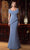 Alexander by Daymor 1576 - Pleated Short Sleeve Evening Gown Evening Dresses 12 / Navy