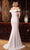 Alexander by Daymor 1586 - Off Shoulder Pleated Bodice Evening Gown Special Occasion Dress
