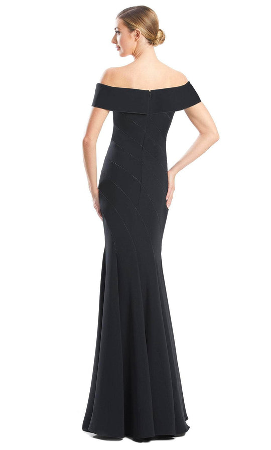 Alexander by Daymor 1761S23 - Rosette-Detailed Off Shoulder Gown