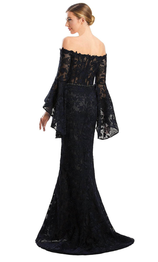 Alexander by Daymor 1769S23 - Lace Off-Shoulder Evening Dress