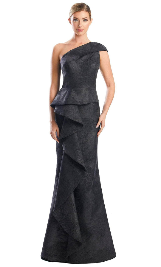 Alexander by Daymor 1782S23 - One Shoulder Printed Trumpet Gown