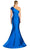 Alexander by Daymor 1850F23 - Bow Accent Asymmetric Evening Gown Special Occasion Dress