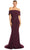 Alexander by Daymor 1853F23 - Straight Across Buttoned Evening Gown Special Occasion Dress