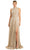 Alexander by Daymor 1856F23 - Sleeveless Halter Long Dress Special Occasion Dress 00 / Gold
