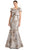 Alexander by Daymor 1864F23 - Bow Detailed Off Shoulder Evening Dress Special Occasion Dress 00 / Taupe/Mocha