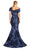 Alexander by Daymor 1864F23 - Bow Detailed Off Shoulder Evening Dress Special Occasion Dress