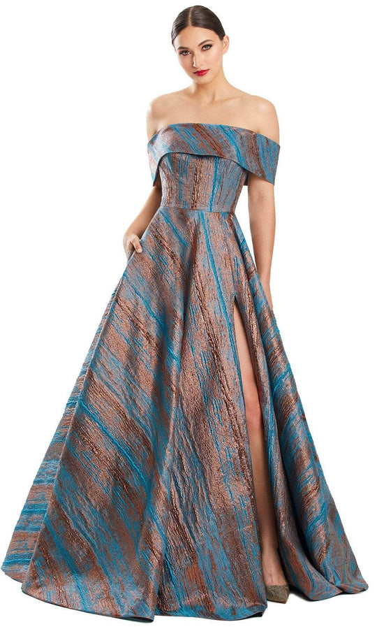 Alexander by Daymor 1872F23 - Off-Shoulder A-line Prom Gown