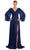 Alexander by Daymor 1877F23 - Long Sleeve Ruched Evening Gown Special Occasion Dress 00 / Royal