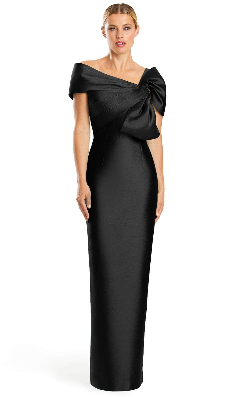 Alexander by Daymor 1885F23 - Off-Shoulder Bow Accented Evening Dress ...