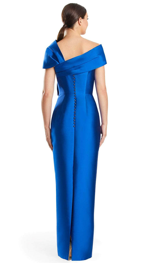 Alexander by Daymor 1885F23 - Off-Shoulder Bow Accented Evening Dress