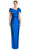 Alexander by Daymor 1885F23 -Pleated Bow Accented Evening Dress Evening Dresses 6 / Emerald
