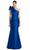 Alexander by Daymor 1951S24 - Ruffled Cap Sleeve Evening Dress Evening Dresses 4 / Blue