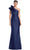Alexander by Daymor 1951S24 - Ruffled Cap Sleeve Evening Dress Evening Dresses 4 / Navy