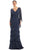Alexander by Daymor 1957S24 - Tiered Deep V-Neck Evening Dress Evening Dresses 4 / Graphite