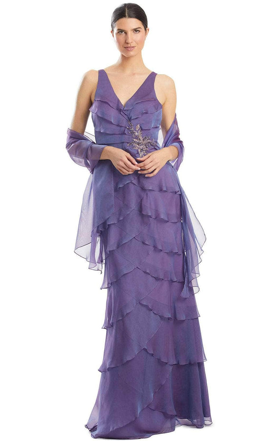 Alexander by Daymor 1958S24 - Tiered Sleeveless Prom Gown