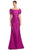 Alexander by Daymor 1967S24 - Beaded Button Mermaid Evening Dress Evening Dresses 4 / Fuchsia